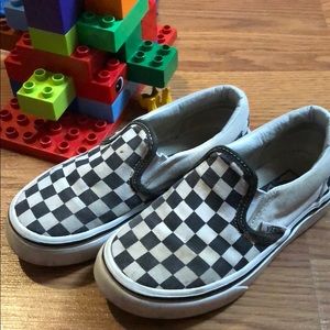 Vans checkered slip on shoes